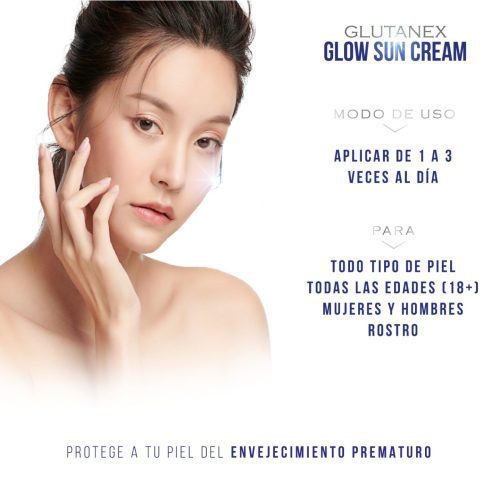 GLUTANEX™ SUN CREAM Bloqueador Solar Aclarante, Despigmentante, Hidratante, Reparador y Antioxidante FPS 50+ PA++++ Glutatión, PDRN, Centella Complex y 10 Ácido Hialurónico (50ml.) - Imagen 5