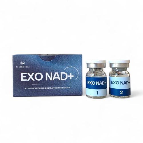 EXO NAD+™  Solución Facial Exosomal Avanzada con 3 Exosomas y las 2 cadenas de ADN de Salmón: PDRN y PN para Reparación, Despigmentación, Antioxidación, Hidratación con Ácido Tranexámico, Niacinamida, Arbutina, Vitamina C, Glutatión, Colágeno, 8 Péptidos, Arginina (1 vial de 6ml. por reconstituir) COMING SOON