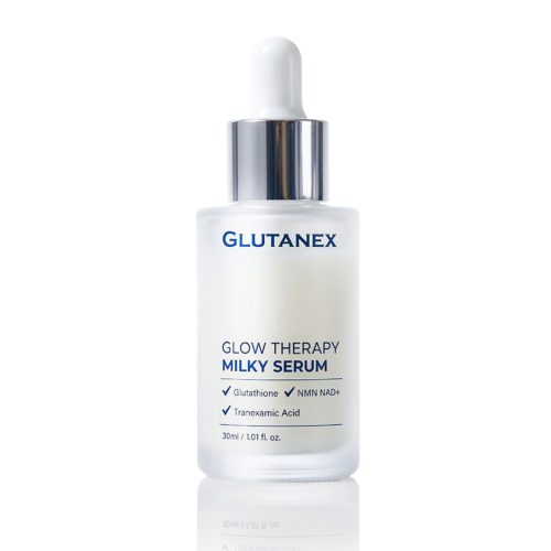 GLUTANEX™ MILKY SERUM Serum facial Despigmentante, Hidratante, Antioxidante y Bioenergetizante con Glutatión, Glutatión Liposomal, Ácido Tranexámico, NMN NAD+ (30ml.) COMING SOON
